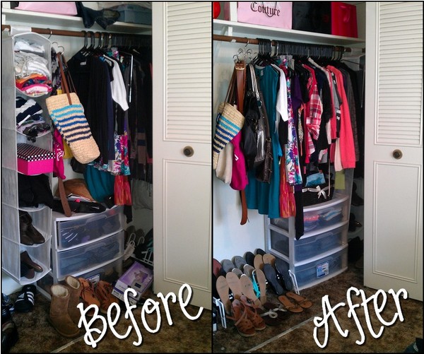 Organizing a small closet | anything & everything